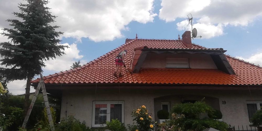 malowanie dachów, mycie impregnacja dachu,mycie hal przemysłowych,hali