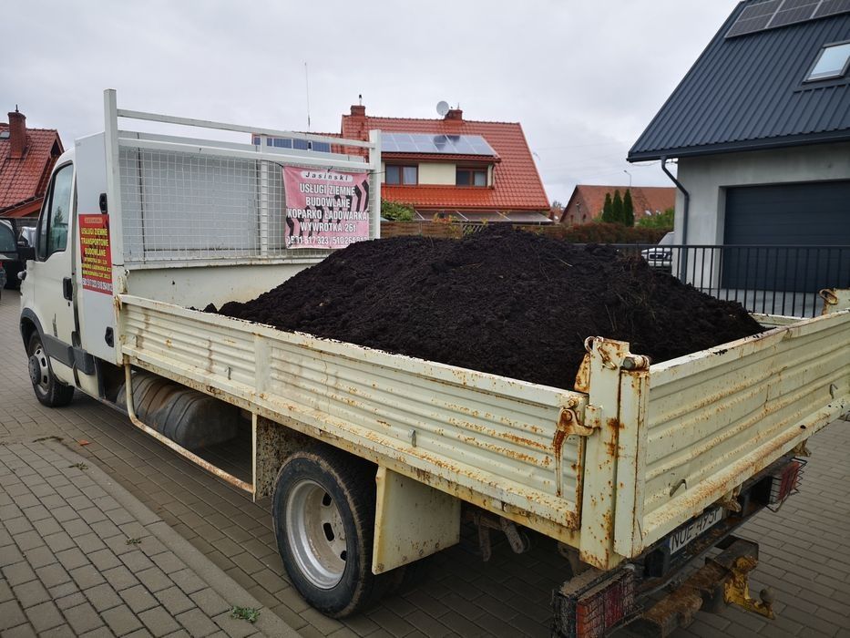 Ziemia ,czarnoziem piasek płukany,kamień drenażowy  otoczak i kruszony