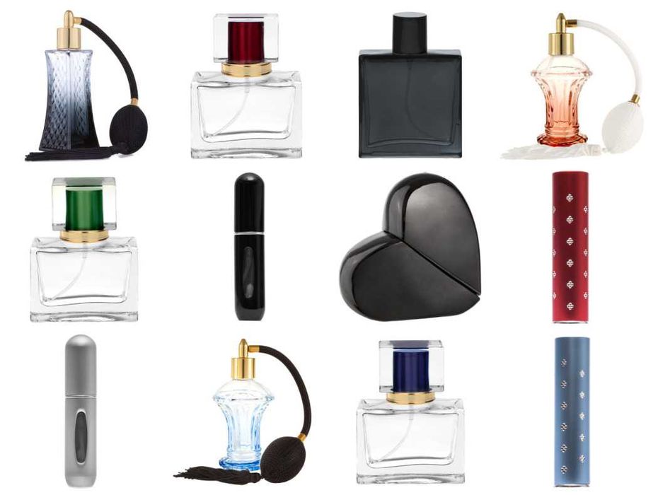 ZESTAW! Mix butelek, flakonów z pompkami oraz atomizerów do perfum