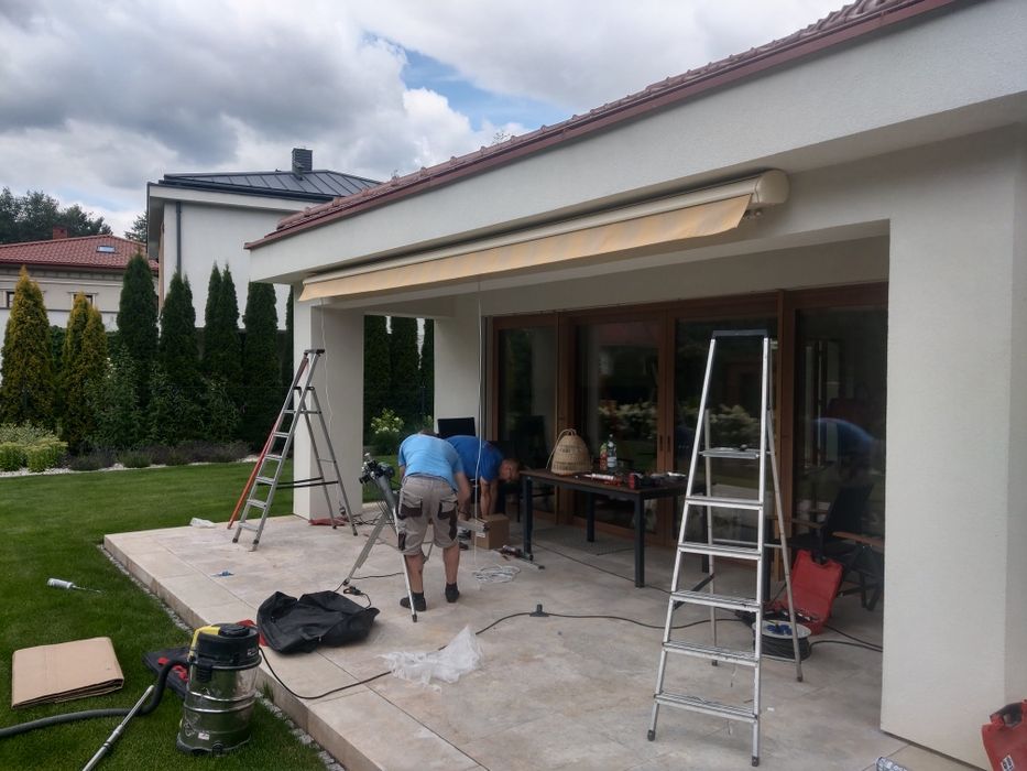 Markiza tarasowa palladio kasetowa elektryczna