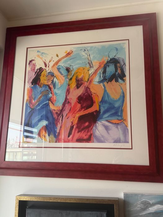 quadro  de pintor moçambicanooriginal