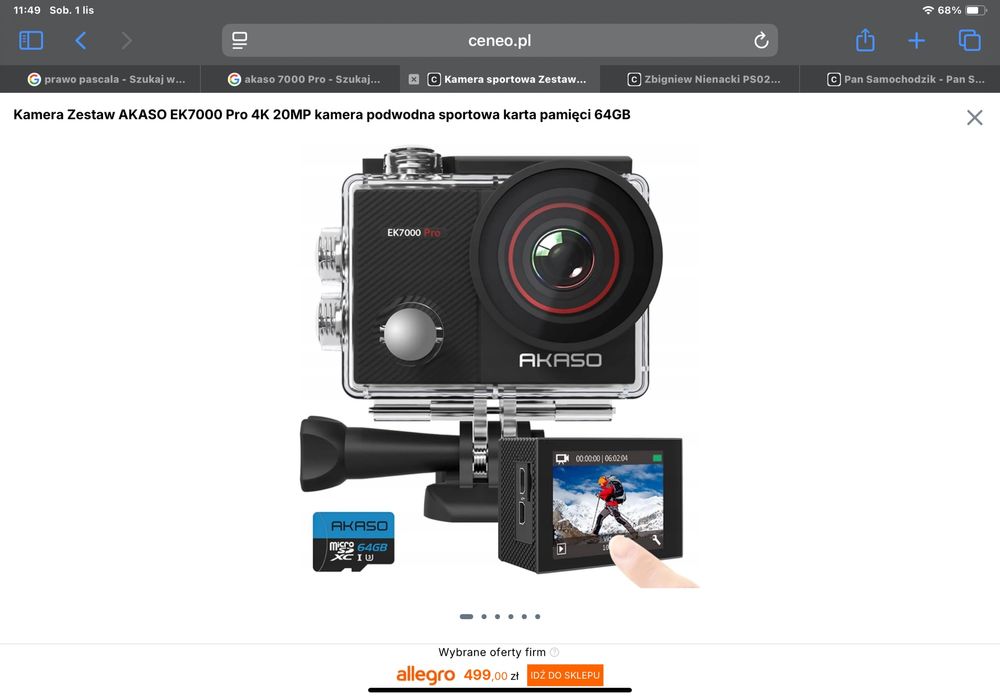 Kamera sportowa AKASO EK7000 Pro