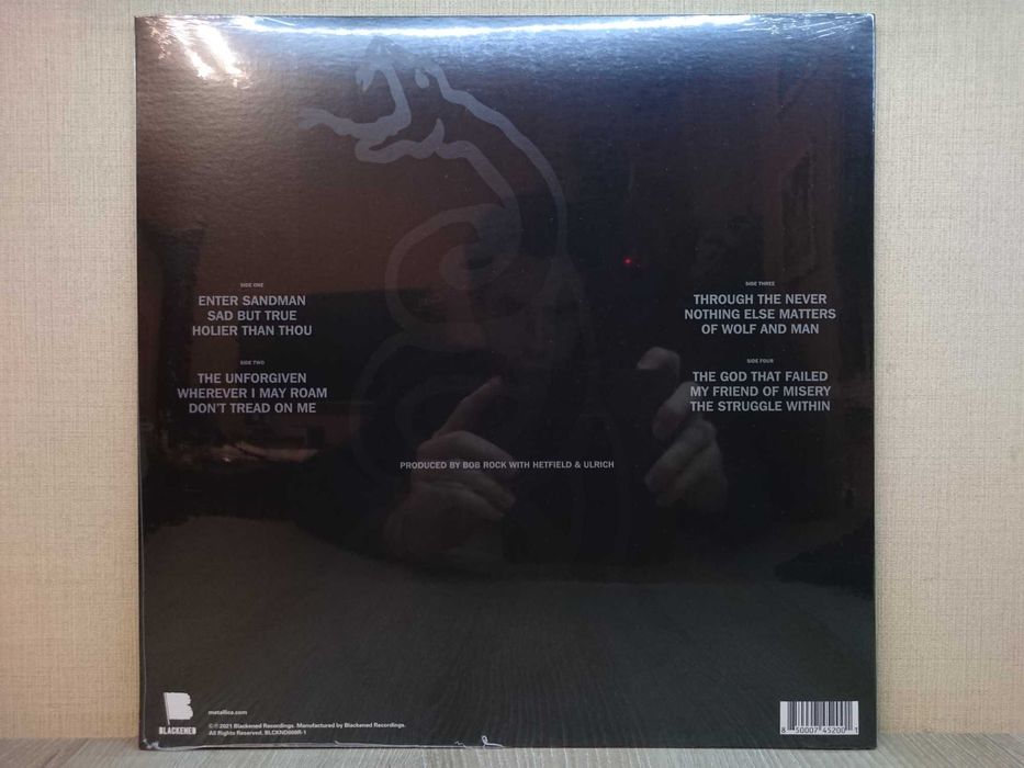 Виниловые пластинки Metallica – Black Album 1991 (Металлика) НОВЫЕ!