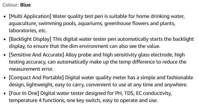 Тестер води Water-PH-TDS Meter Digital, Water Test Pen Quality Test