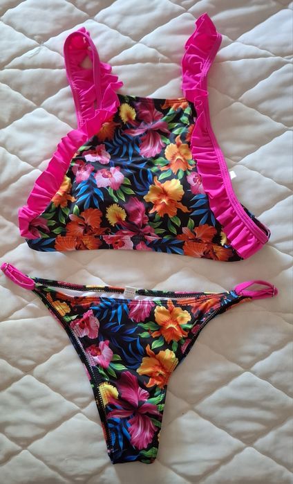 Biquini florido M NOVO