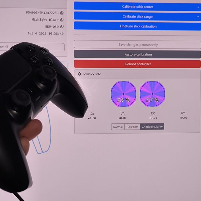 Dualsense PS5 com joysticks TMR Favor Union