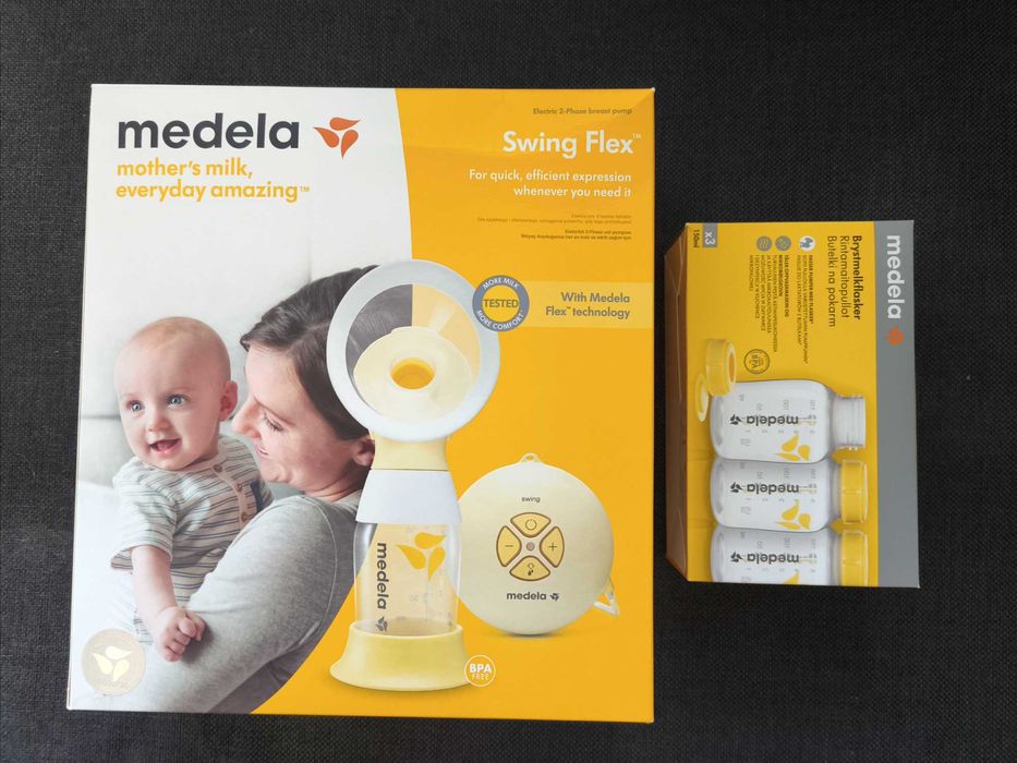 Laktator Medela Swing Flex plus gratis 3 butelki