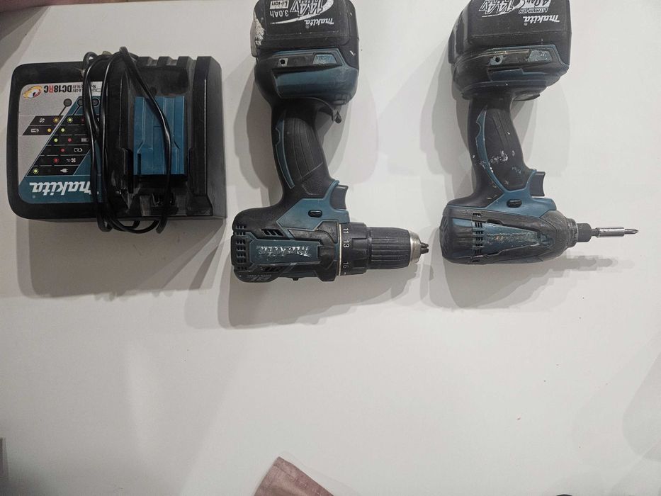 Wkrętarka Wiertarka 2 baterie i ładowarka makita