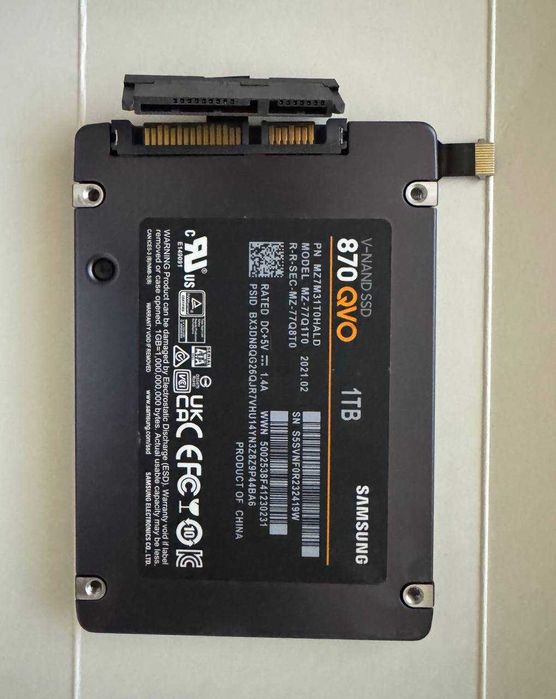 Ідеальний SSD накопичувач Samsung 870QVO 1 ТБ SATA 2.5"