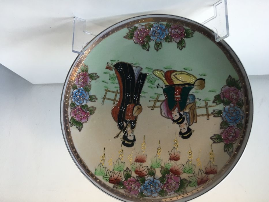 Prato japonês, Meiji cloisonné, Sec. XX