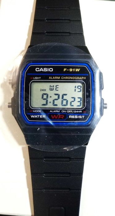 Casio F91W relógio original retro