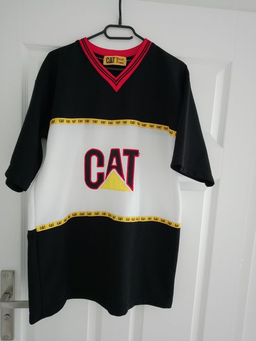 CAT Diesel Power Jersey Caterpillar retro vintage koszulka blockcore street rare skateboarding rap