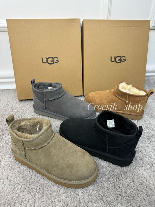 Укорочені жіночі уггі Ugg Classic Ultra Mini угги