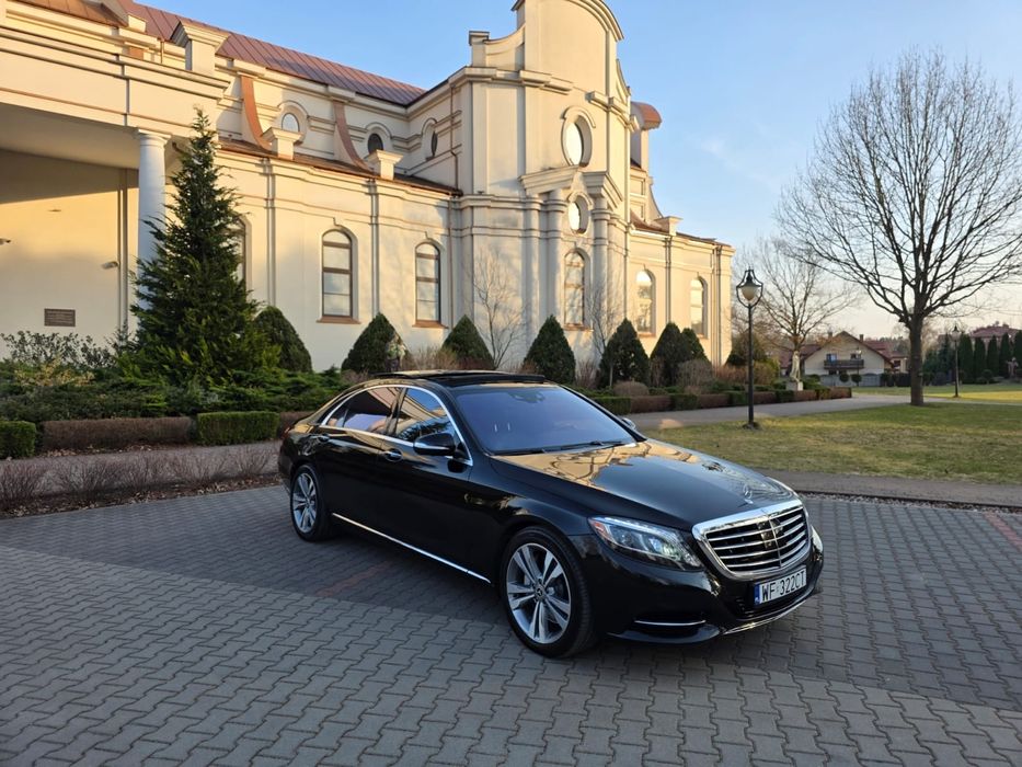 Mercedes S klasa S long  W222 samochód do slubu wesele wynajem całe mazowieckie siedlce mińsk  garwolin wołomin