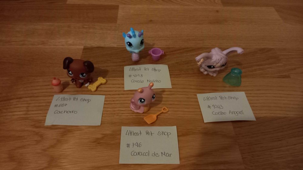 Littlest Pet Shop mascotes + acessórios
