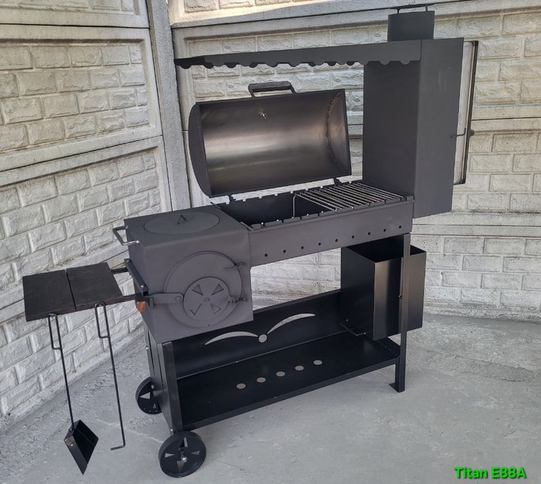 5мм • ПОСИЛЕННЯ • ГАРАНТІЯ •Мангал Піч Коптильня  Смокер/Гриль/Барбекю