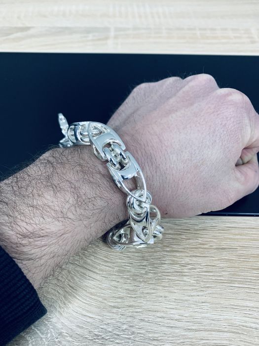 Масивний Срібний браслет Рокко- бароко