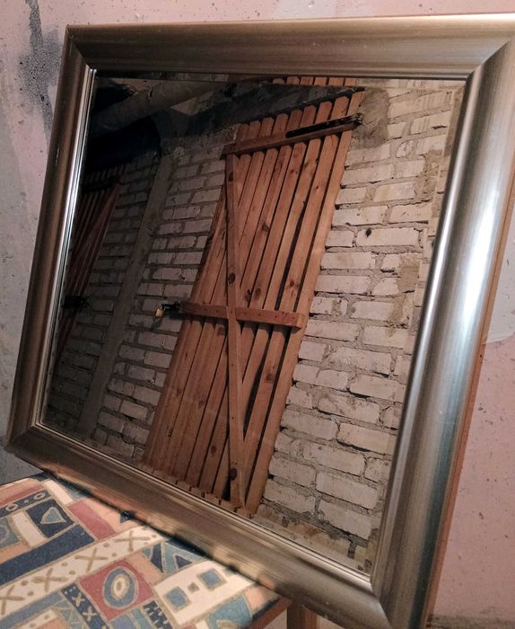 używane lustro z niemiec rama drewno 67x87cm stan bardzo dobry vintage