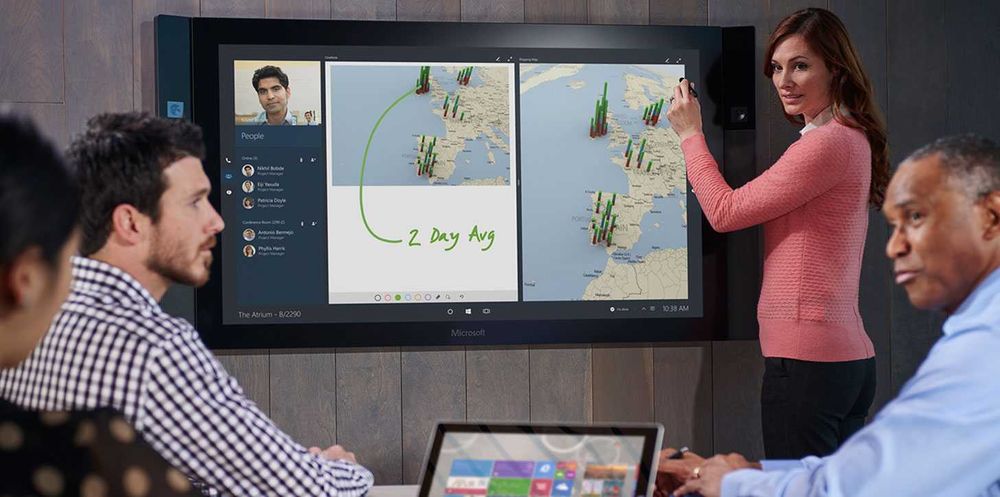 Інтерактивний моноблок/Microsoft Surface Hub V1 84"/i7-4/8GB/SSD 128GB/84"/4K Touch