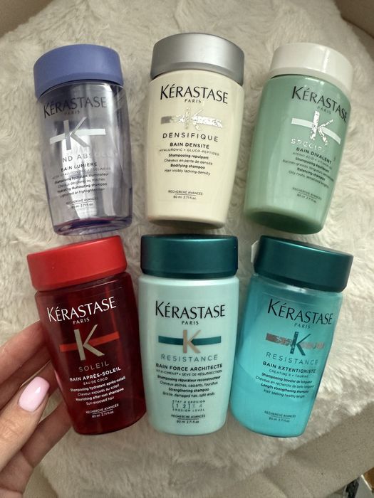 Kerastase zestaw buteleczek po szamponach