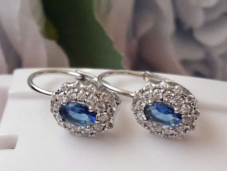 Srebrne kolczyki na biglu pr.925