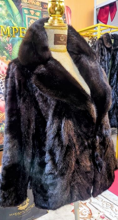 Casaco Vison Chocolate, autêntico