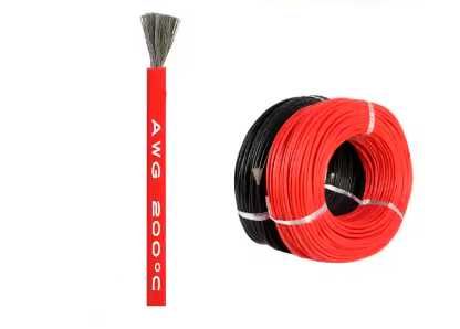 Кабел AWG ,4,5,7,10,14,16,20,22, 24,26,28 провод,медь,силикон,луженый