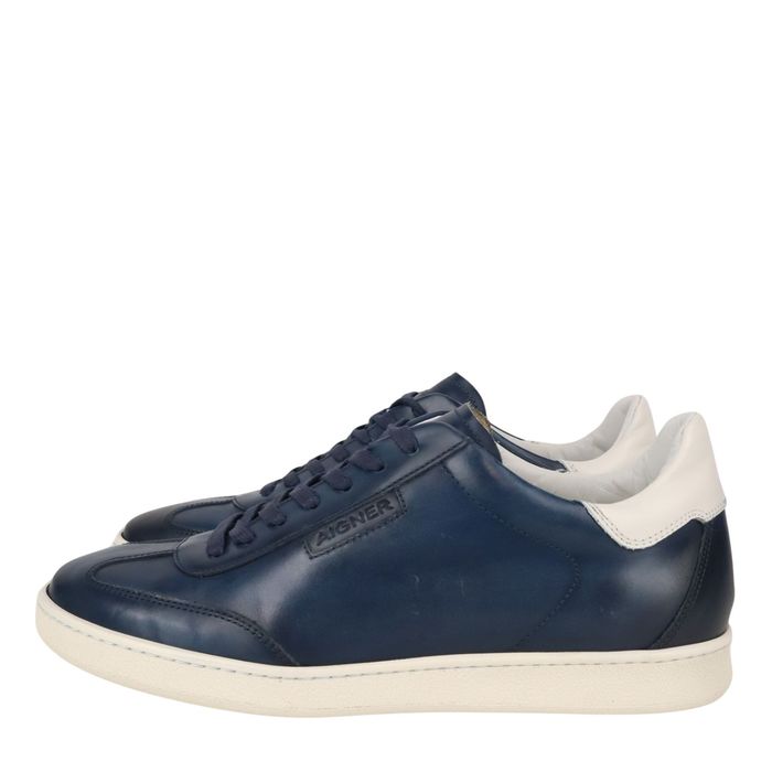 Buty sportowe męskie Aigner, rozmiar 42, niebieskie, skórzane, codzienne, sportowe BU1430