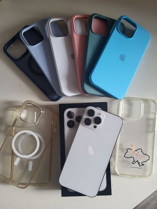 iphone 13 pro max silver - купити мобільні телефони та смартфони
