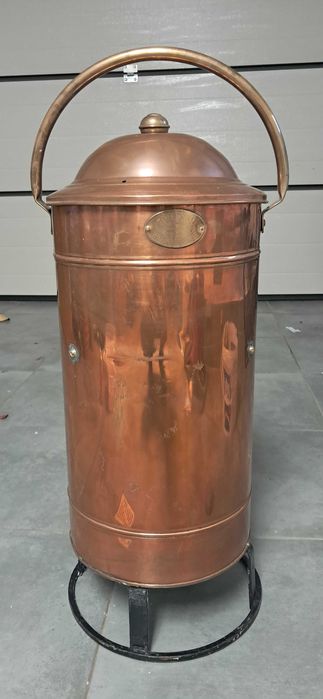 Gaśnica miedziana zabytkowa_Dania_John Stromlund_XIX wiek