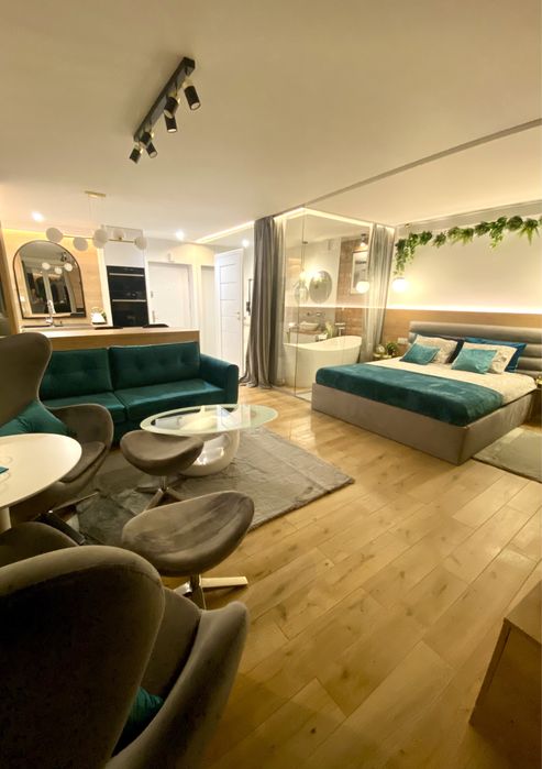 Apartamenty nad jeziorem Nocleg Mazury Ostróda MoLoo Apartament