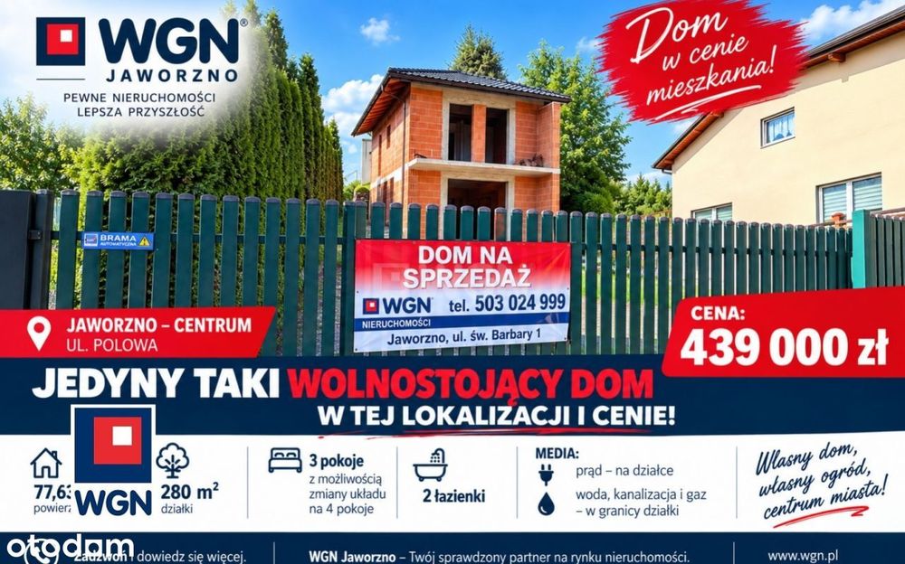 Nowy Dom w cenie mieszkania