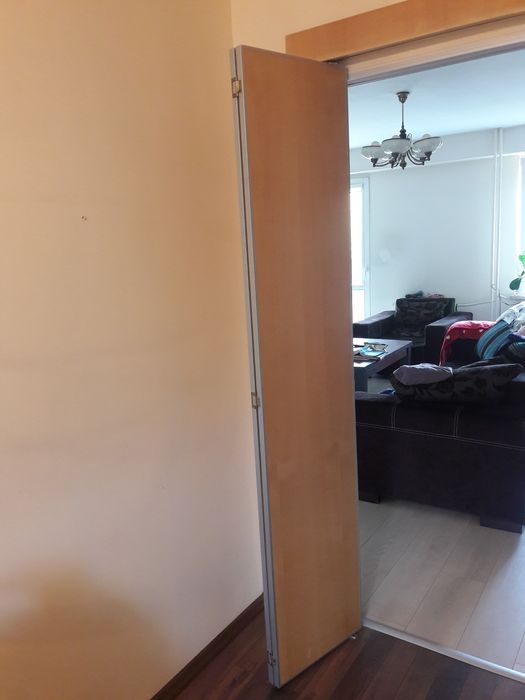 Drzwi składane, dwa skrzydła, 80x198, bez szyny