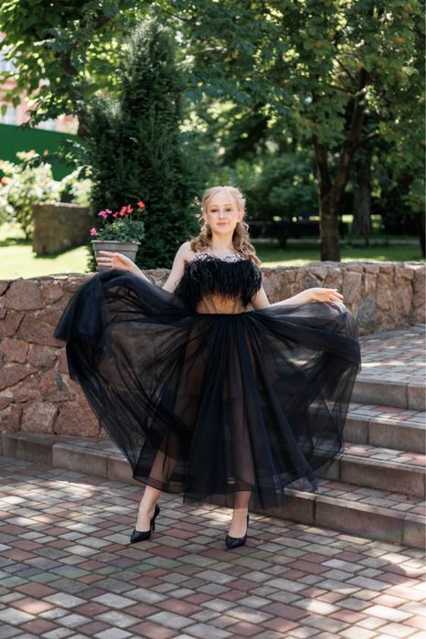 Сукня на випускний Dagmara від OLYA MAK, чорна, розмір 36, S