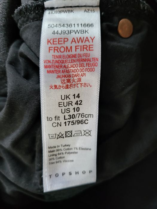 Spodnie ciążowe topshop rozm. 42