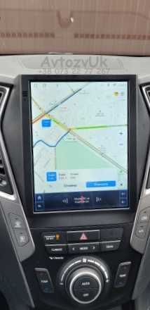 Магнитола HYUNDAI Santa Fe IX 45 GPS Tesla USB ix45 CarPlay Android 16