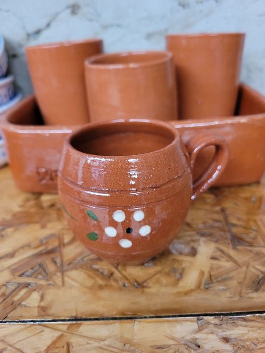 Conjunto de 15 peças de barro