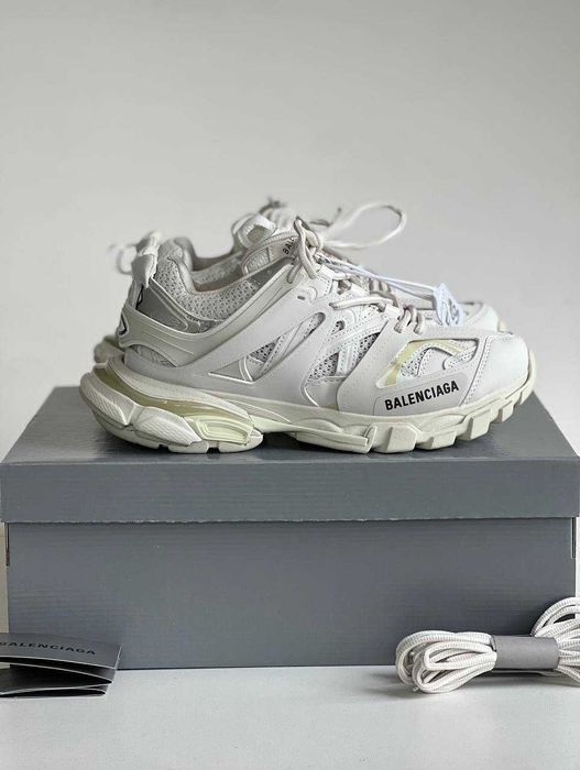 Женские кроссовки Balenciaga Track 3.0 White Premium. Размеры 36-40