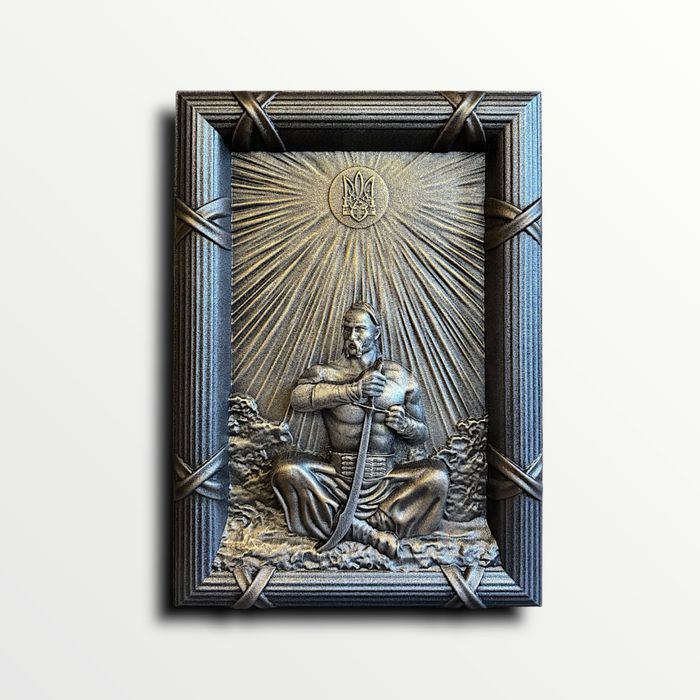 Авторська деревʼяна картина-панно «Сила гідності»