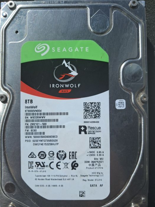 Продам HDD 3.5 SATA та SAS Toshiba Seagate, WD 6 8 10 12 14 16 Tb SMAR