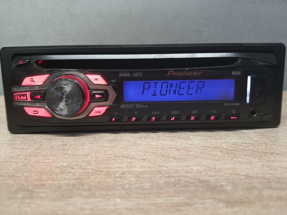 Radio Samochodowe Pioneer z Mp3, USB, AUX DEH-140UBB Podś. Volkswagen