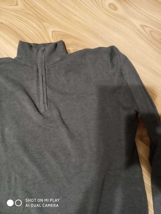 Męski, sweter. zapinany na zamek pod szyją (półgolf) roz XXL
