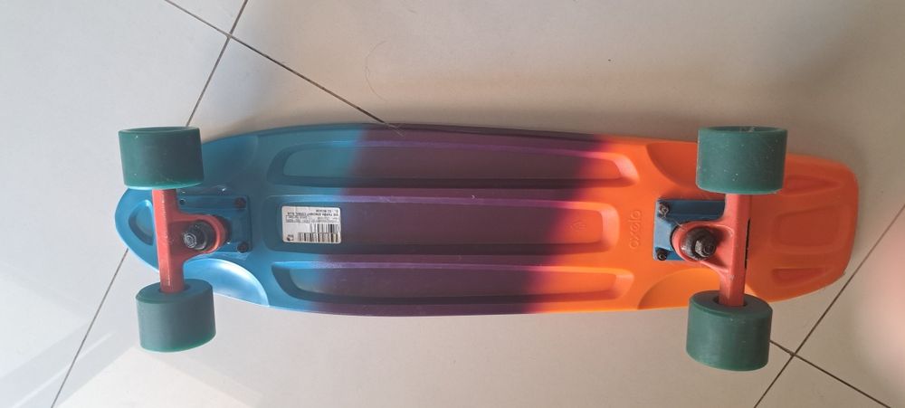 Skate cor laranja e azul64174831337986122