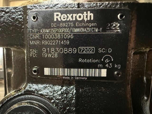 Rexroth A36VM125 nowy silnik hydrauliczny jazdy