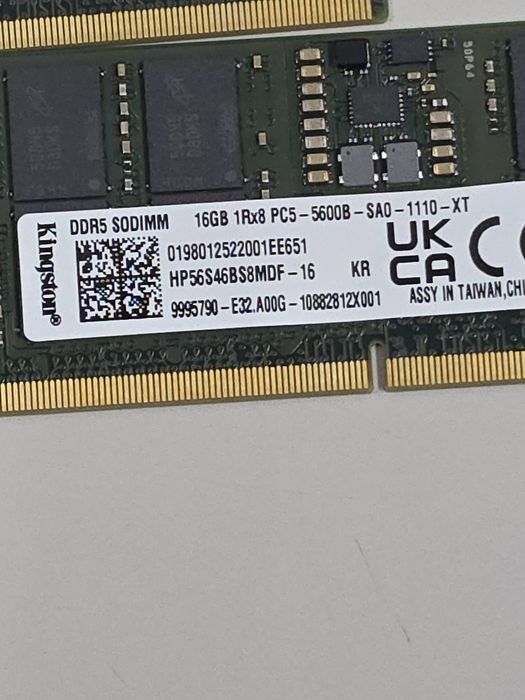 Memórias Ram Sodimm Ddr5 Pc-5600b Samsung e Kingston