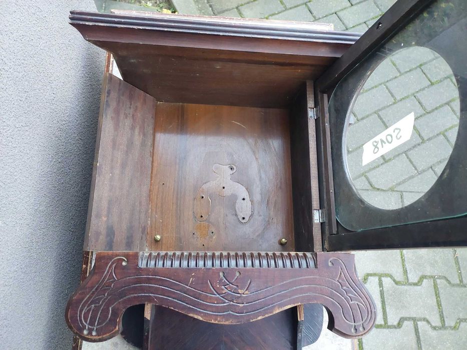 S018 Skrzynia skrzynka obudowa zegara secesja