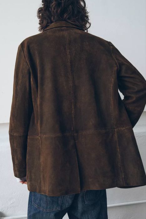 Замшевий піджак замшева куртка  Zara Limited ed