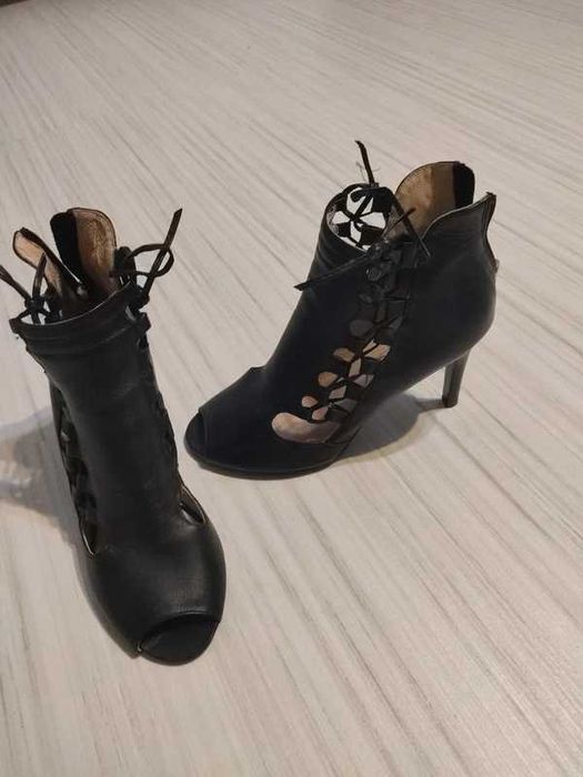 piękne buty skórzane Botki Oleksy 319 rozm. 39 firmy Oleksy MM
