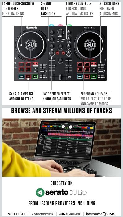 Numark Party Mix – Kompletny Kontroler DJ z LED