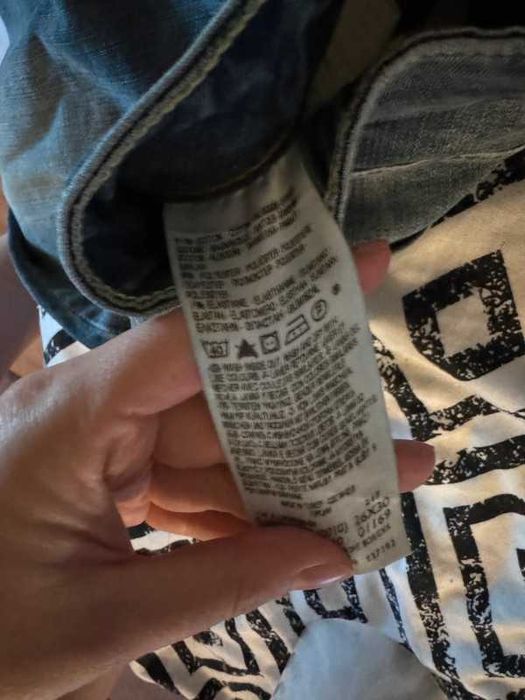 Jeansy biodrówki vintage y2k proste nogawki levi’s xs